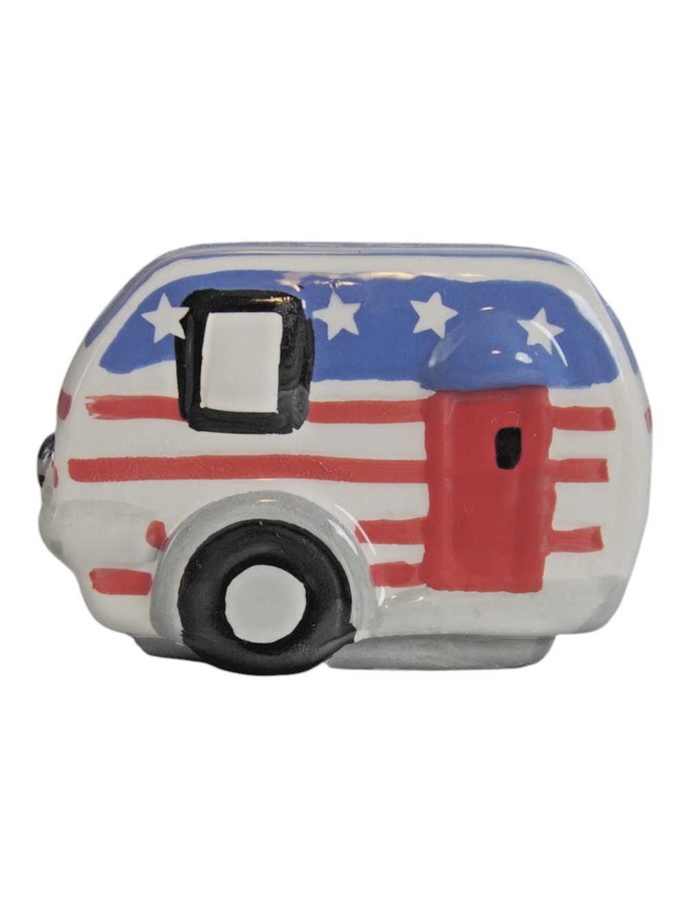 Patriotic American Flag Camper Ceramic Salt Pepper Shaker Replacement RV